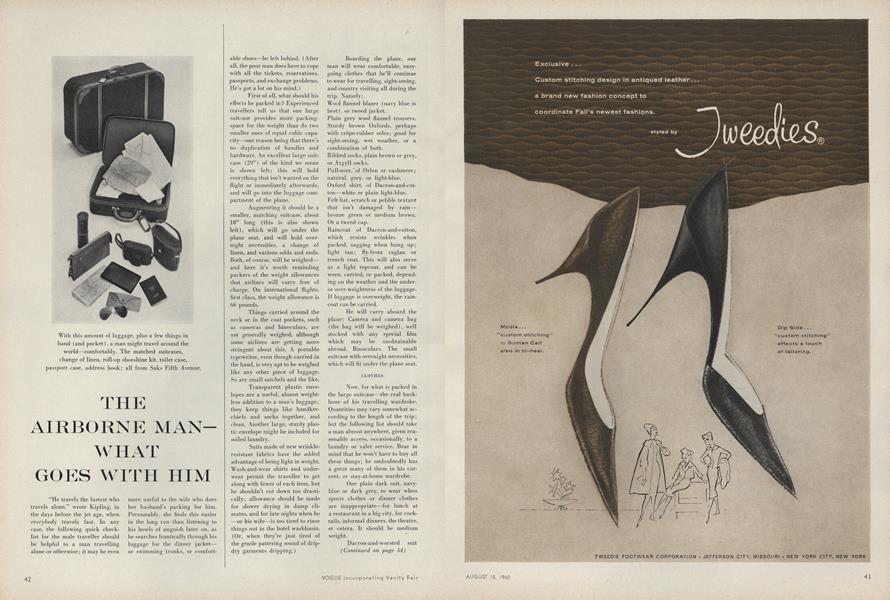 The Airborne Man–What Goes with Him