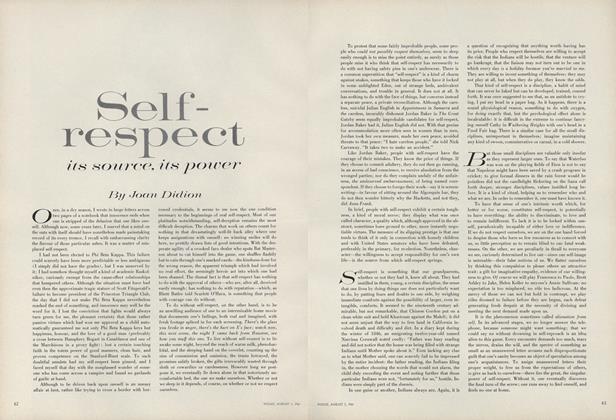 Self-Respect: Its Source, Its Power