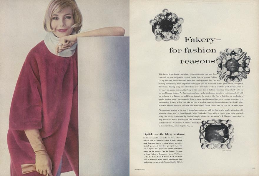 Fakery–for Fashion Reasons