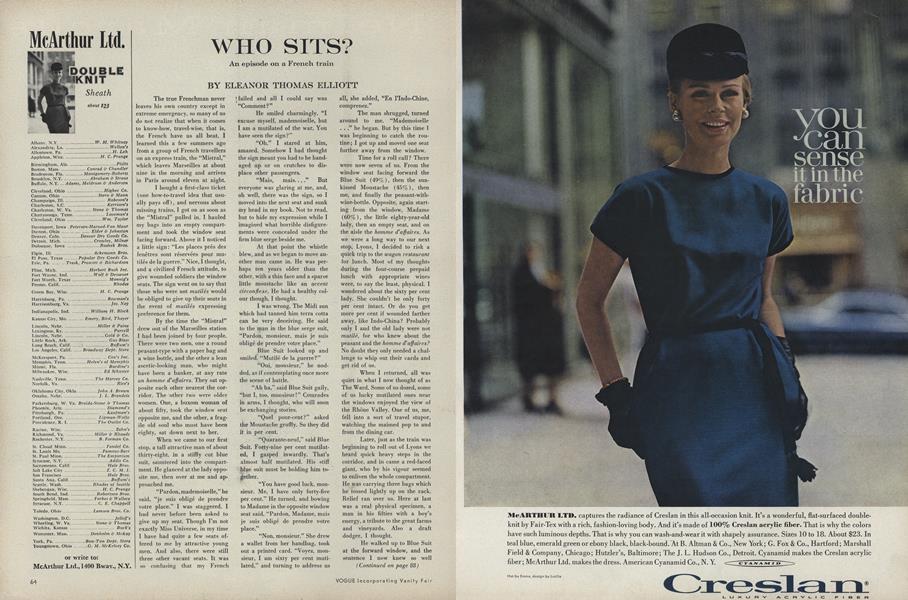 Who Sits? An Episode on a French Train