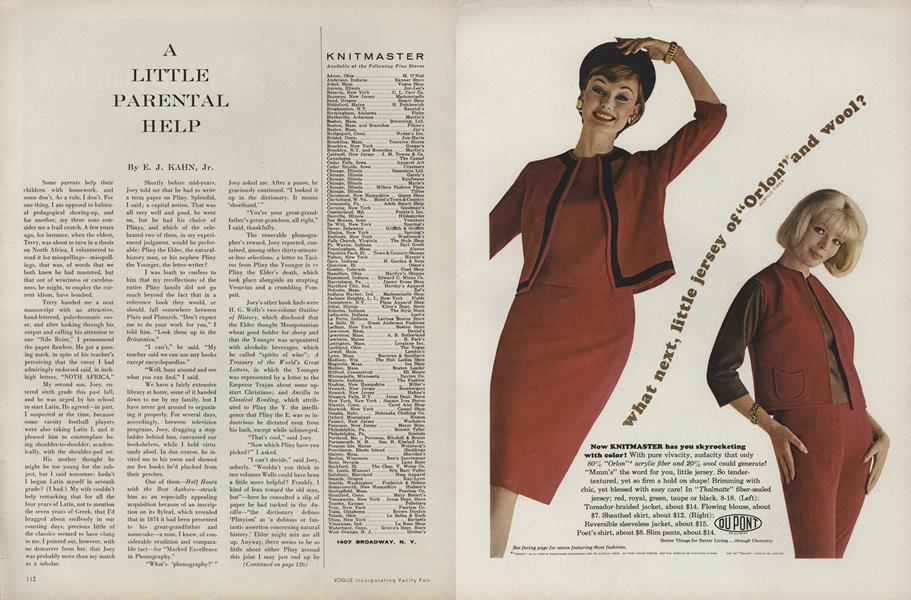 A Little Parental Help