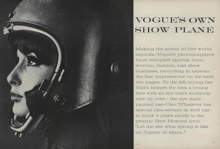 Vogue's Own Show Plane