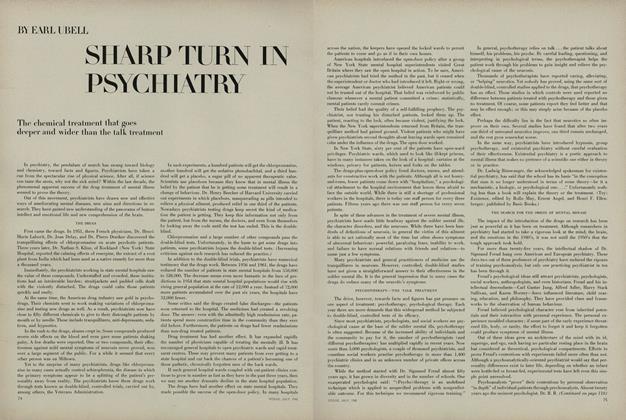 Sharp Turn in Psychiatry