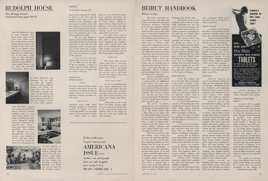 Beirut Handbook | Vogue | JANUARY 15, 1963