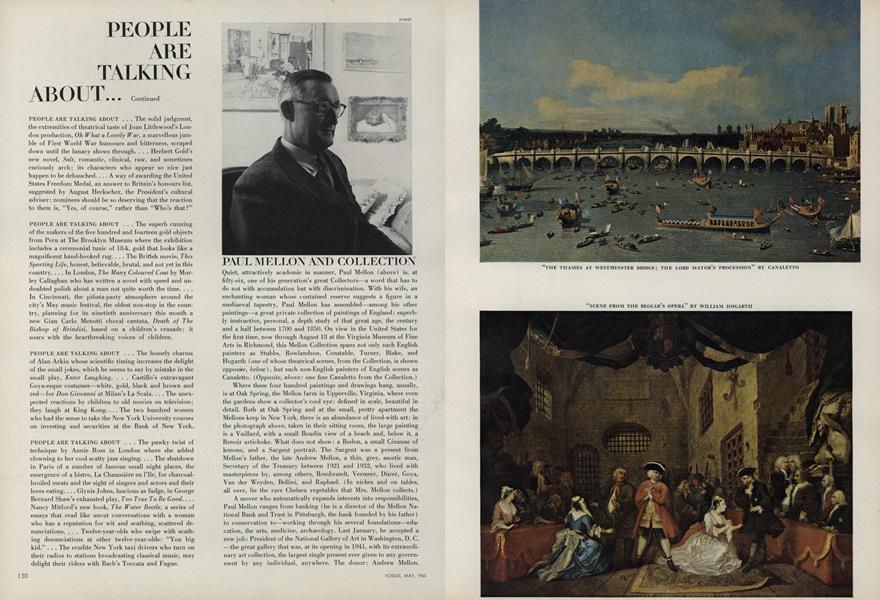 Paul Mellon and Collection Vogue MAY 1963 Paul Mellon and Collection Vogue MAY 1963