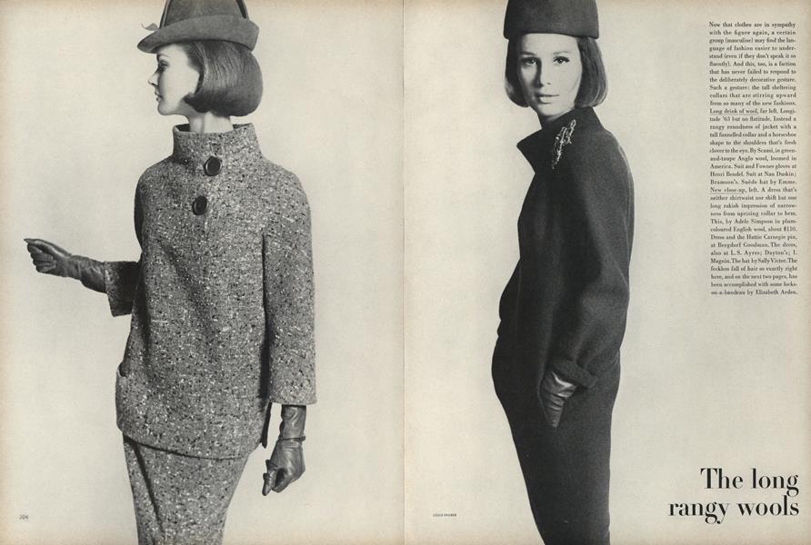 The long rangy wools | Vogue | September 1, 1963