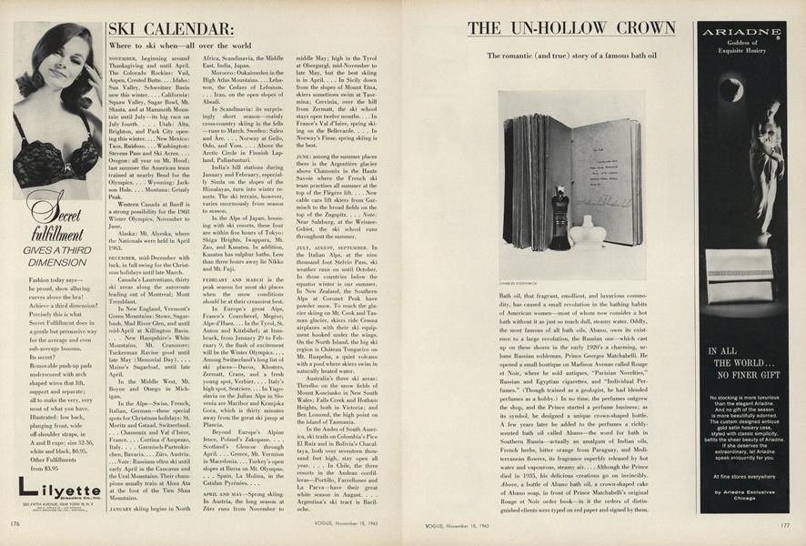 Ski Calendar | Vogue | NOVEMBER 15, 1963