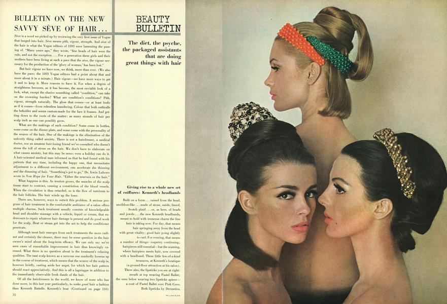 The New Savvy Seve of Hair | Vogue | JANUARY 15, 1964