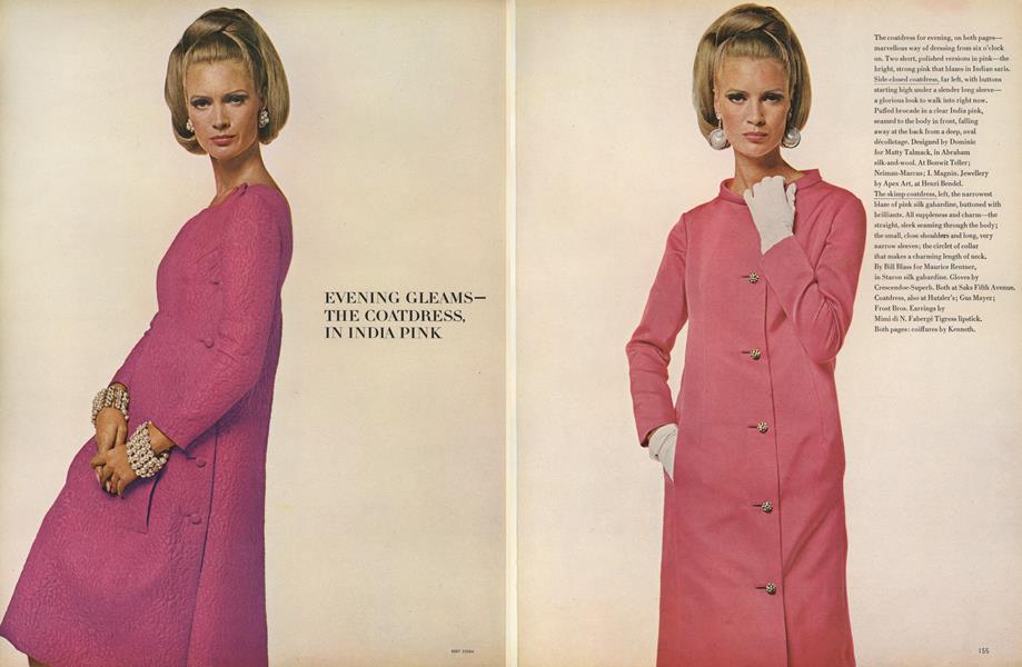 Evening Gleams–the Coatdress in India Pink