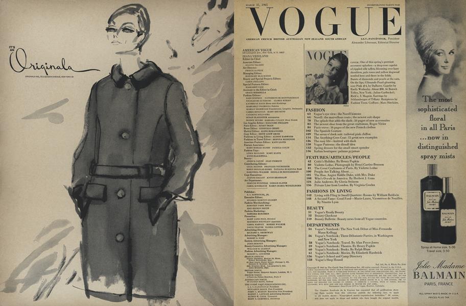 Masthead | Vogue | MARCH 15, 1965