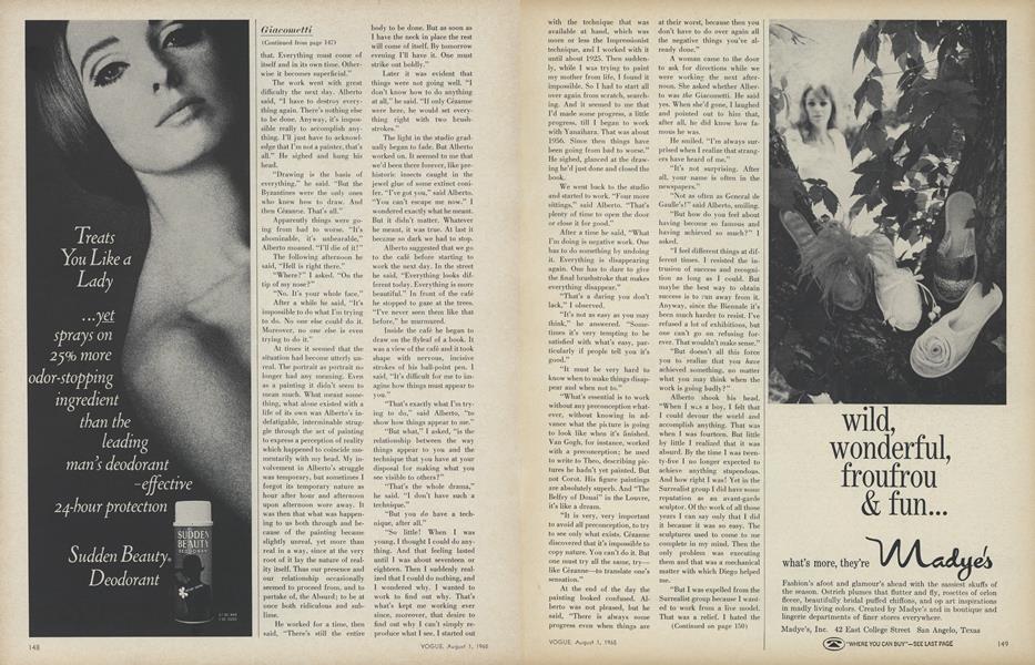 Sudden Beauty Vogue AUGUST 1, 1965