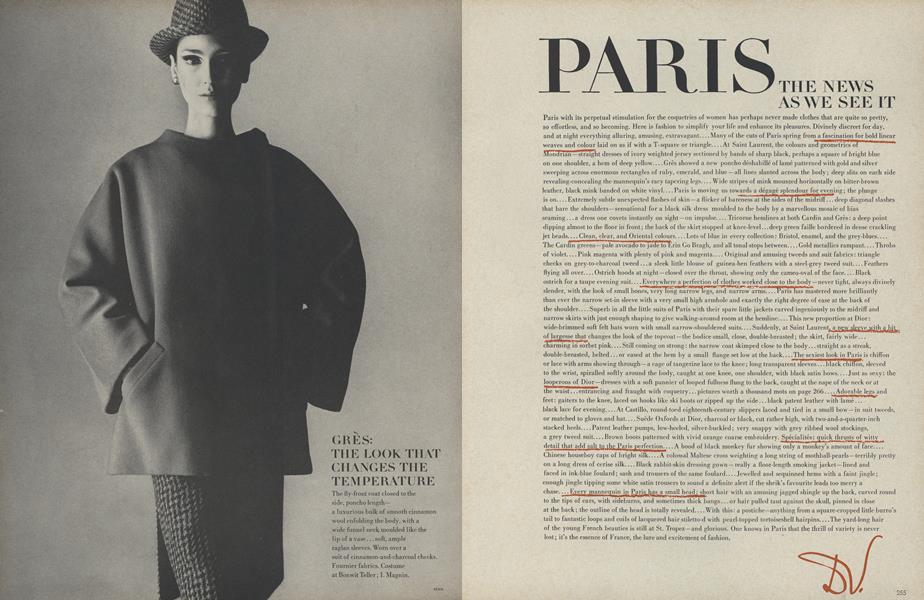 Paris: The News as We See It | Vogue | SEPTEMBER 1, 1965