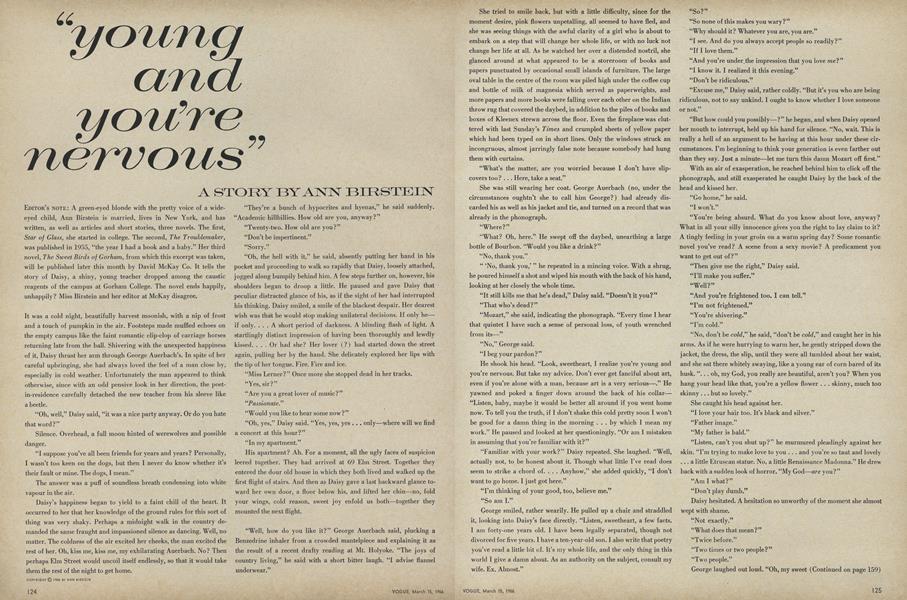 “Young and You're Nervous”