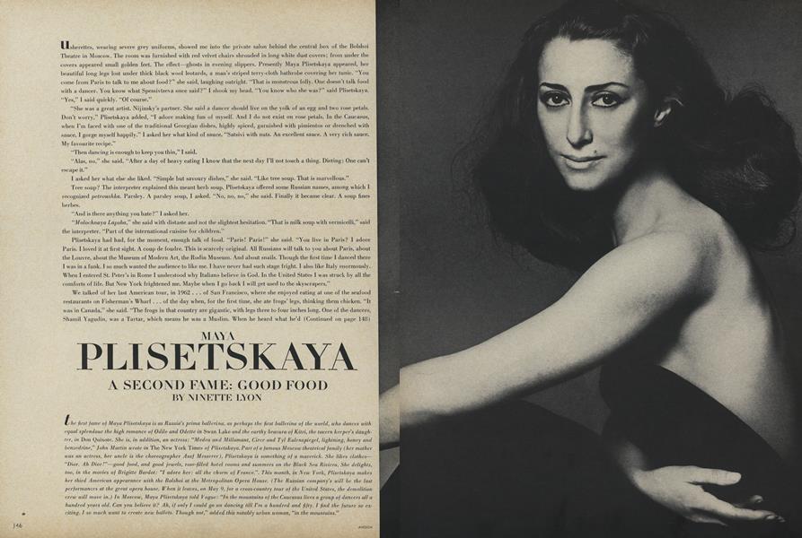 Maya Nisetskaya...Second Fame: Good Food