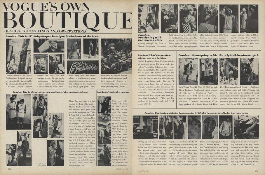 Vogue's Own Boutique of Suggestions, Finds, and Observations