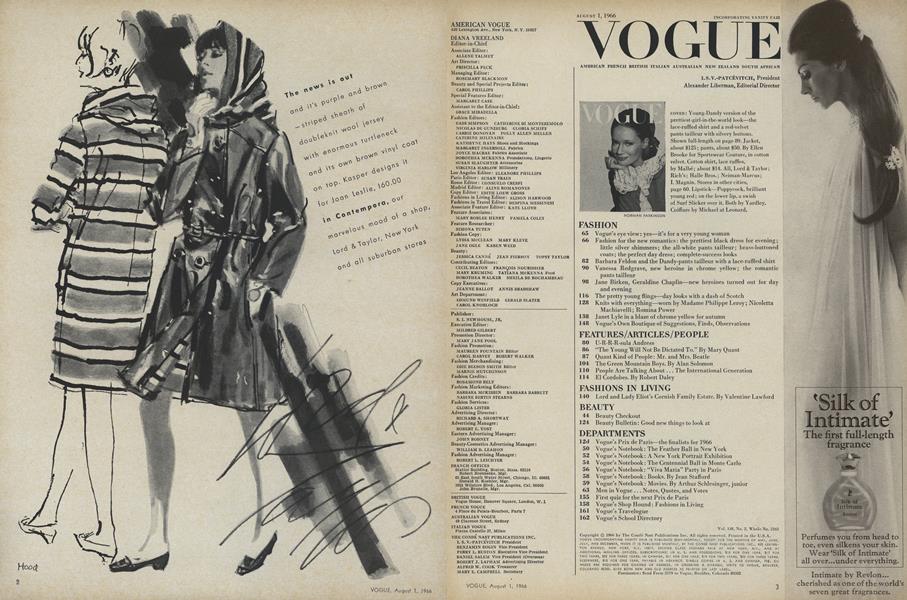 Masthead | Vogue | AUGUST 1, 1966