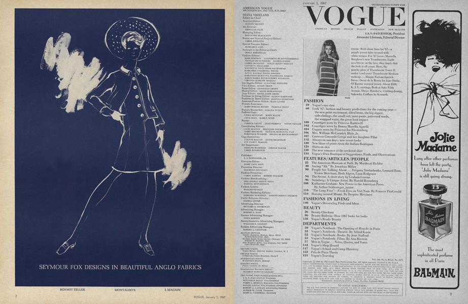 Masthead | Vogue | JANUARY 1, 1967