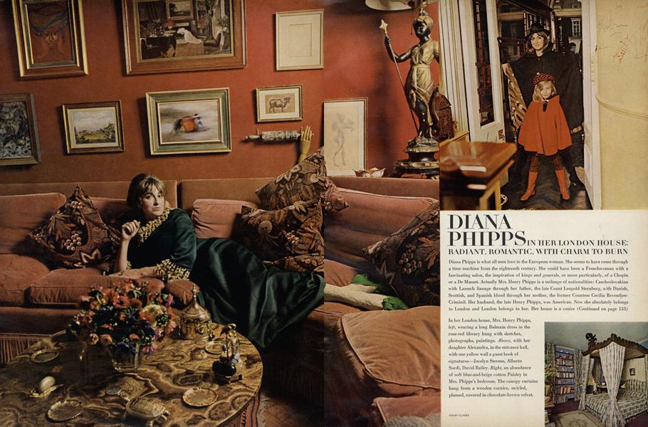 Diana Phipps in Her London House: Radiant, Romantic, with Charm to Burn