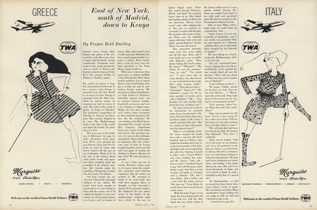 East of New York, South of Madrid, Down to Kenya