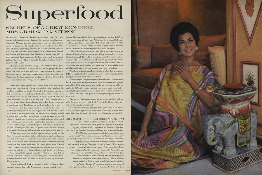Superfood: Secrets of a Great Non-cook, Mrs. Graham D. Mattison