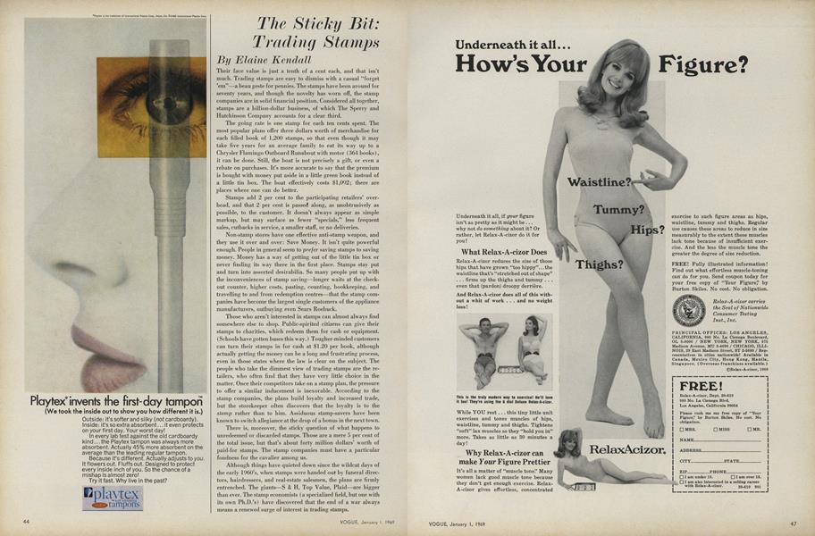 The Sticky Bit Trading Stamps Vogue JANUARY 1, 1969