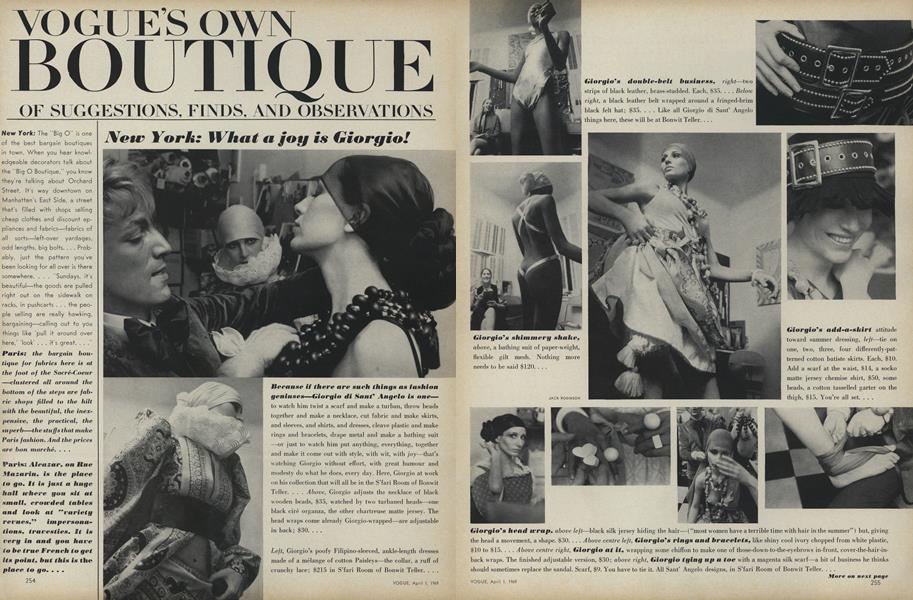 Vogue's Own Boutique of Suggestions, Finds and Observations