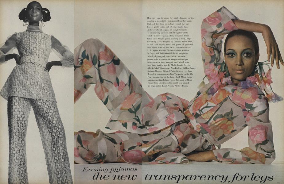 Evening Pyjamas: The New Transparency for Legs