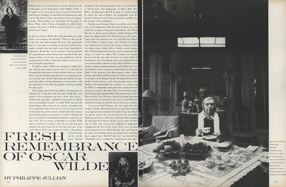 Fresh Remembrance Of Oscar Wilde Vogue November 1 1969