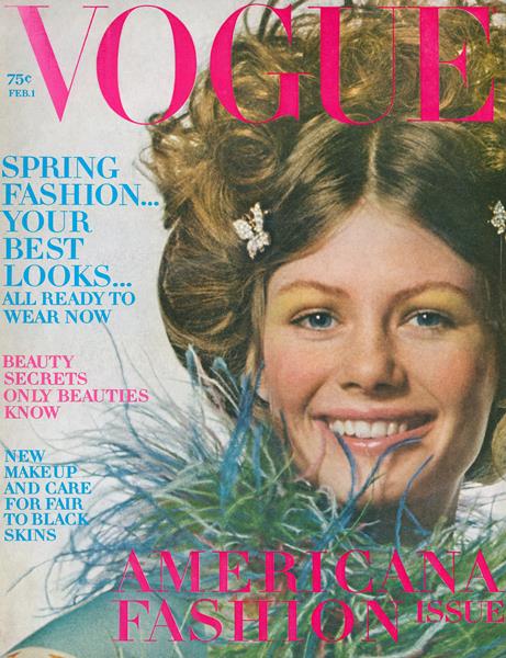 洋書 VOGUE 1955 February 1 1955 Vogue vintage fashion magazine cover ONLY Anne St