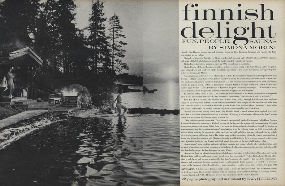 Finnish Delight: Fun People, Saunas