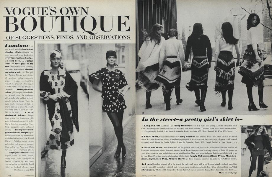 In the Street—A Pretty Girl's Skirt Is...