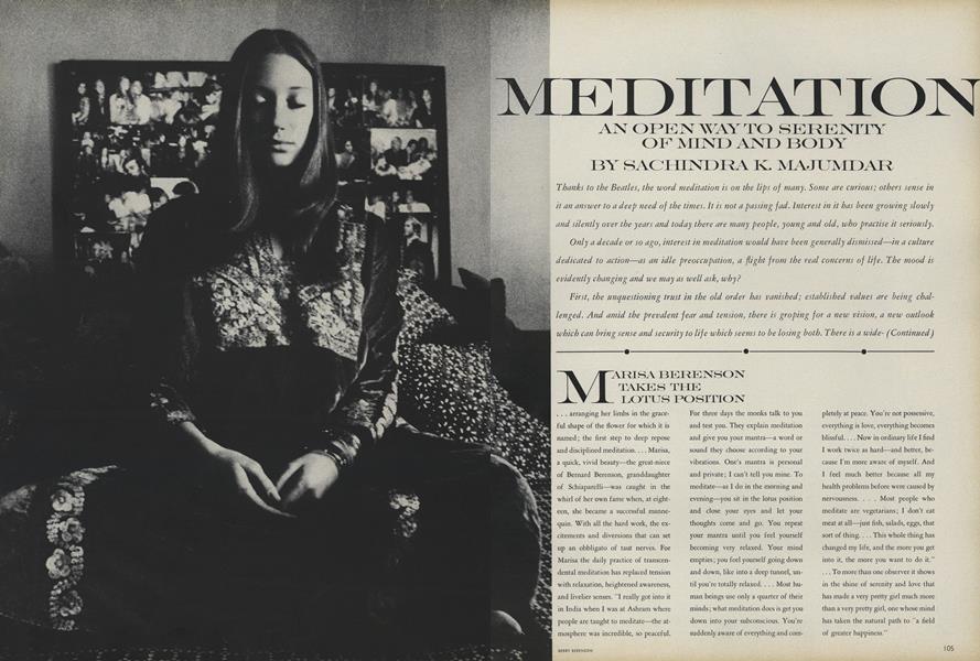 Meditation: An Open Way to Serenity of Mind and Body