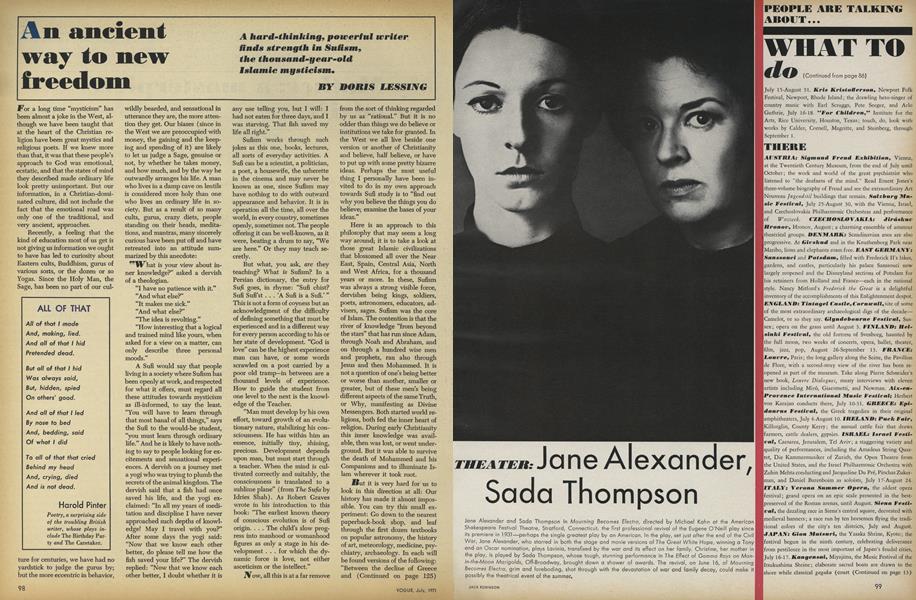 An Ancient Way to New Freedom