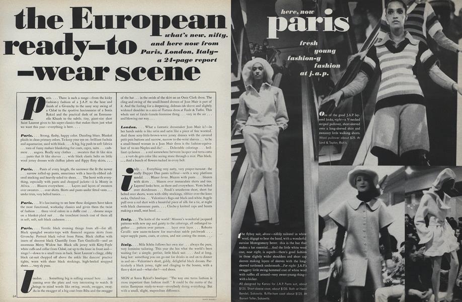 The European Ready-to-Wear Scene