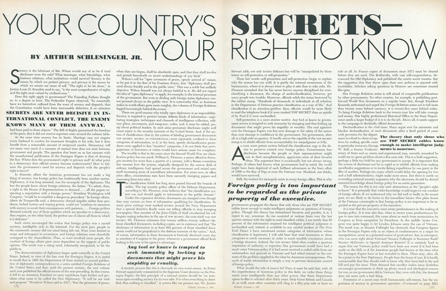 Your Country's Secrets—Your Right to Know