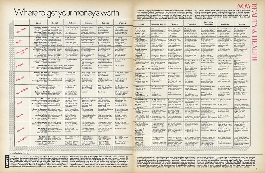 Where To Get Your Money's Worth