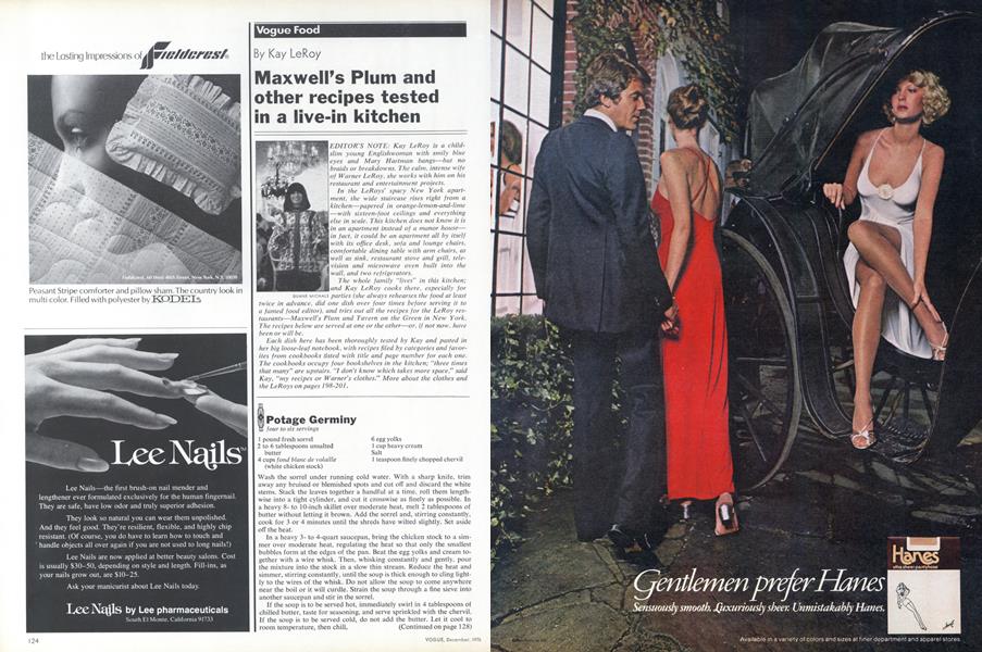 Maxwell's Plum and Other Recipes Tested in a Live-in Kitchen