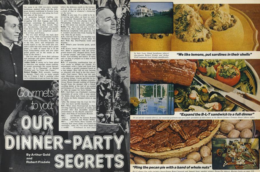 Gourmets to You: Our Dinner-Party Secrets