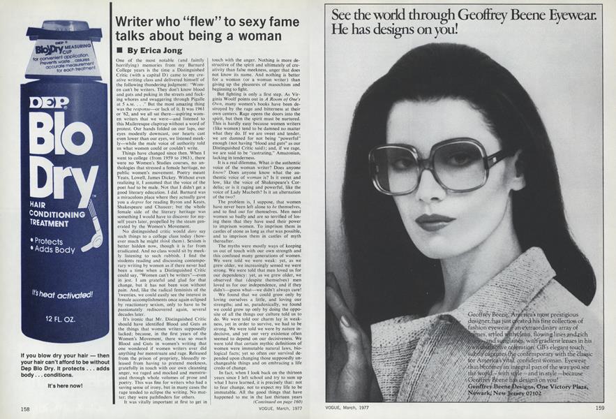 Writer Who "Flew" To Sexy Fame Talks About Being a Woman