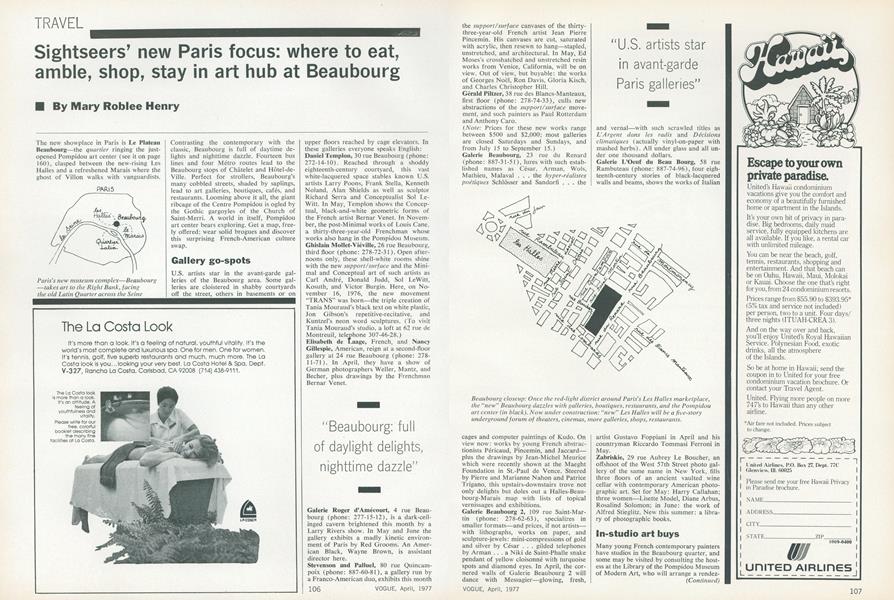 Sightseers' New Paris Focus: Where to Eat, Amble, Shop, Stay in Art Hub at Beaubourg