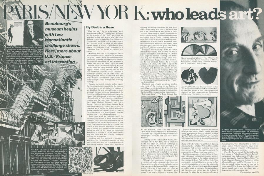 Paris/New York: Who Leads Art? | Vogue | APRIL 1977