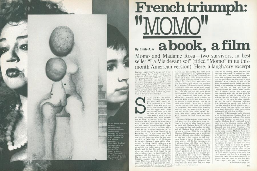 French Triumph: “MOMO,” a Book, a Film