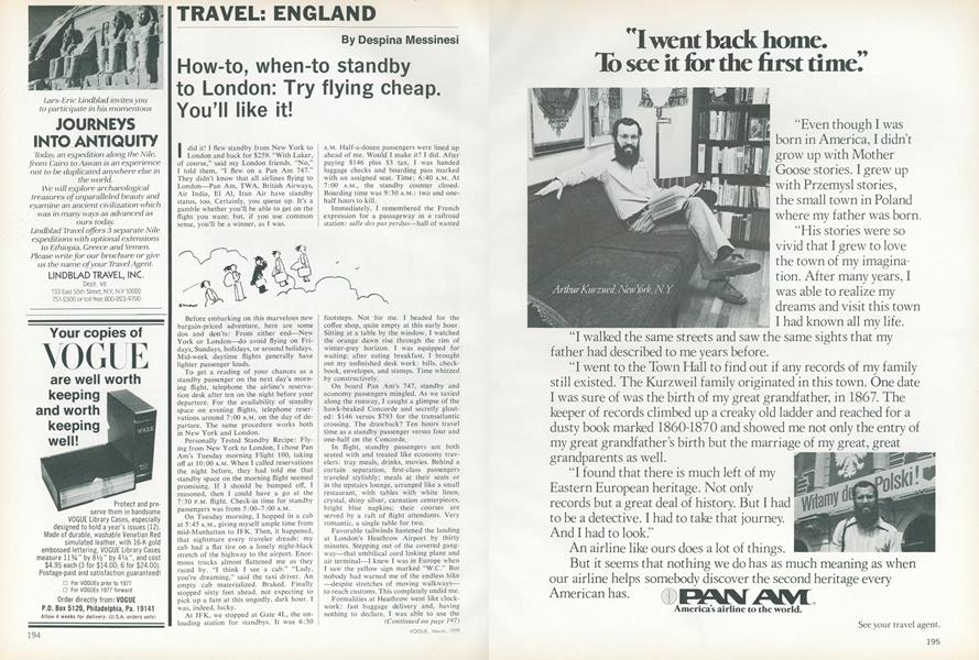 Travel: England