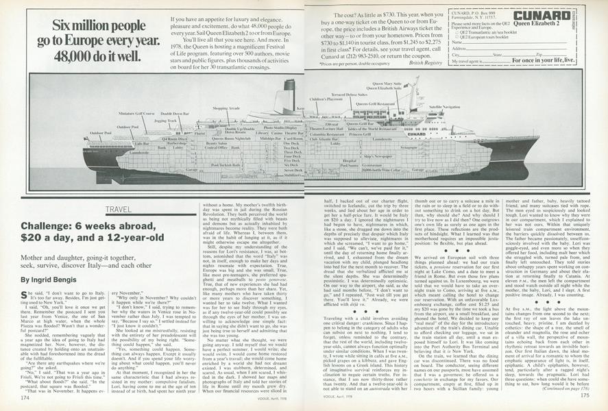 Challenge: 6 Weeks Abroad, $20 a Day, and a 12-year-old