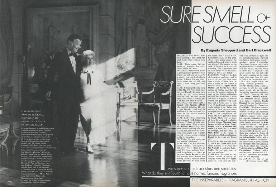 The Inseparables—Fragrance & Fashion: Sure Smell of Success