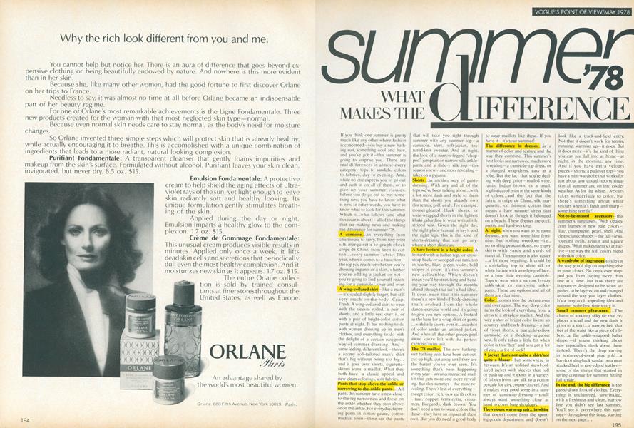 Summer '78: What Makes the Difference