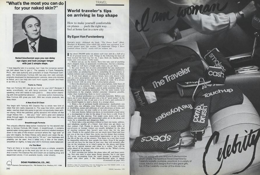 World Traveler's Tips on Arriving in Top Shape