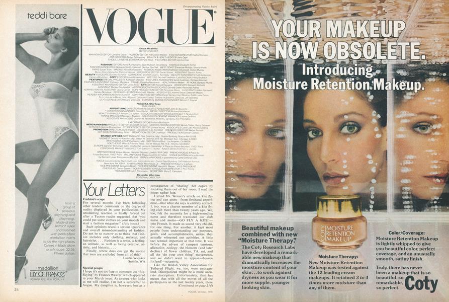 Masthead | Vogue | OCTOBER 1978