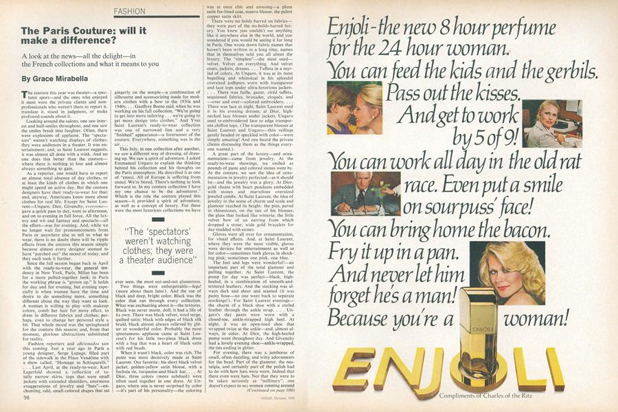 The Paris Couture: Will It Make a Difference?