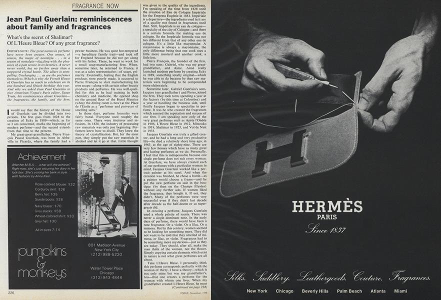 Jean Paul Guerlain: Reminiscences About Family and Fragrances